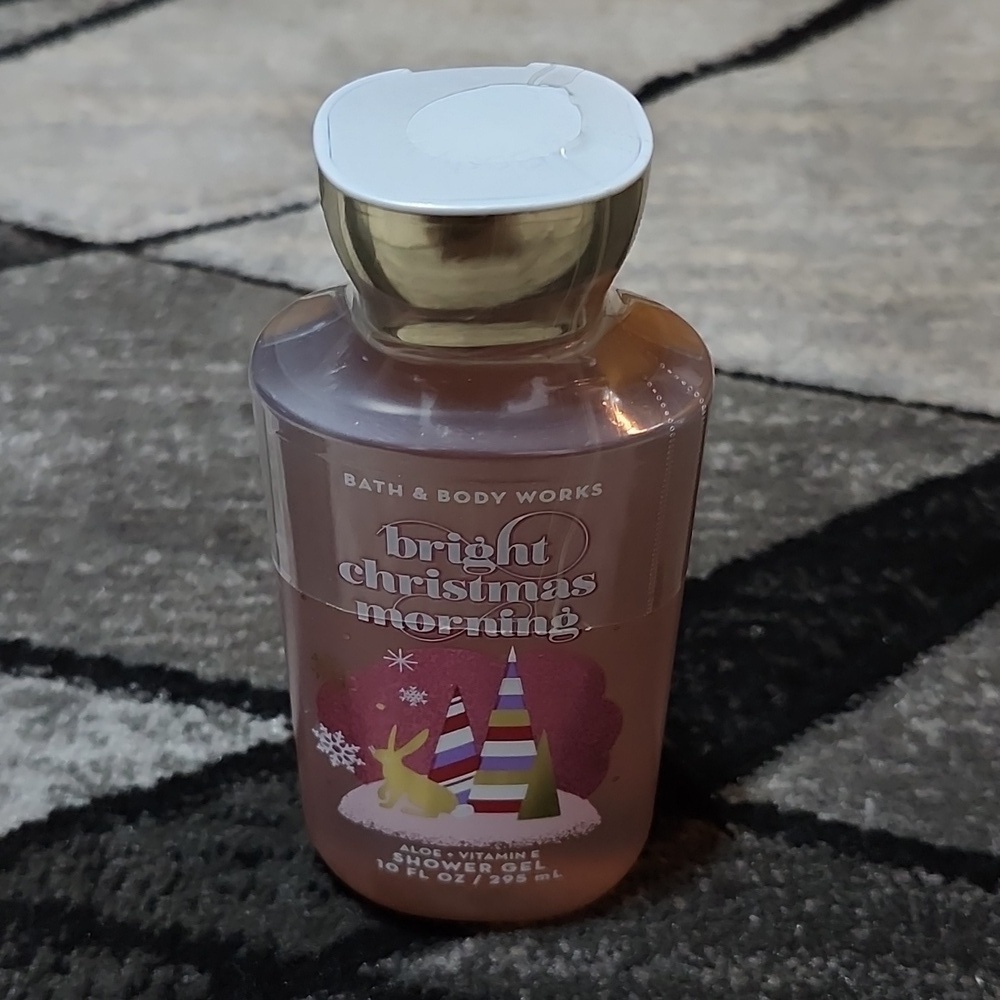 BATH & BODY WORKS BRIGHT CHRISTMAS MORNING ALOE+VITAMIN E SHOWER GEL 22 HOLIDAY